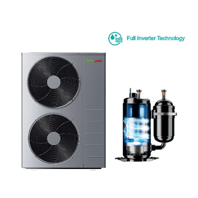 Full Inverter Evi Air To Water House Heating Heat Pump Monobloc Type